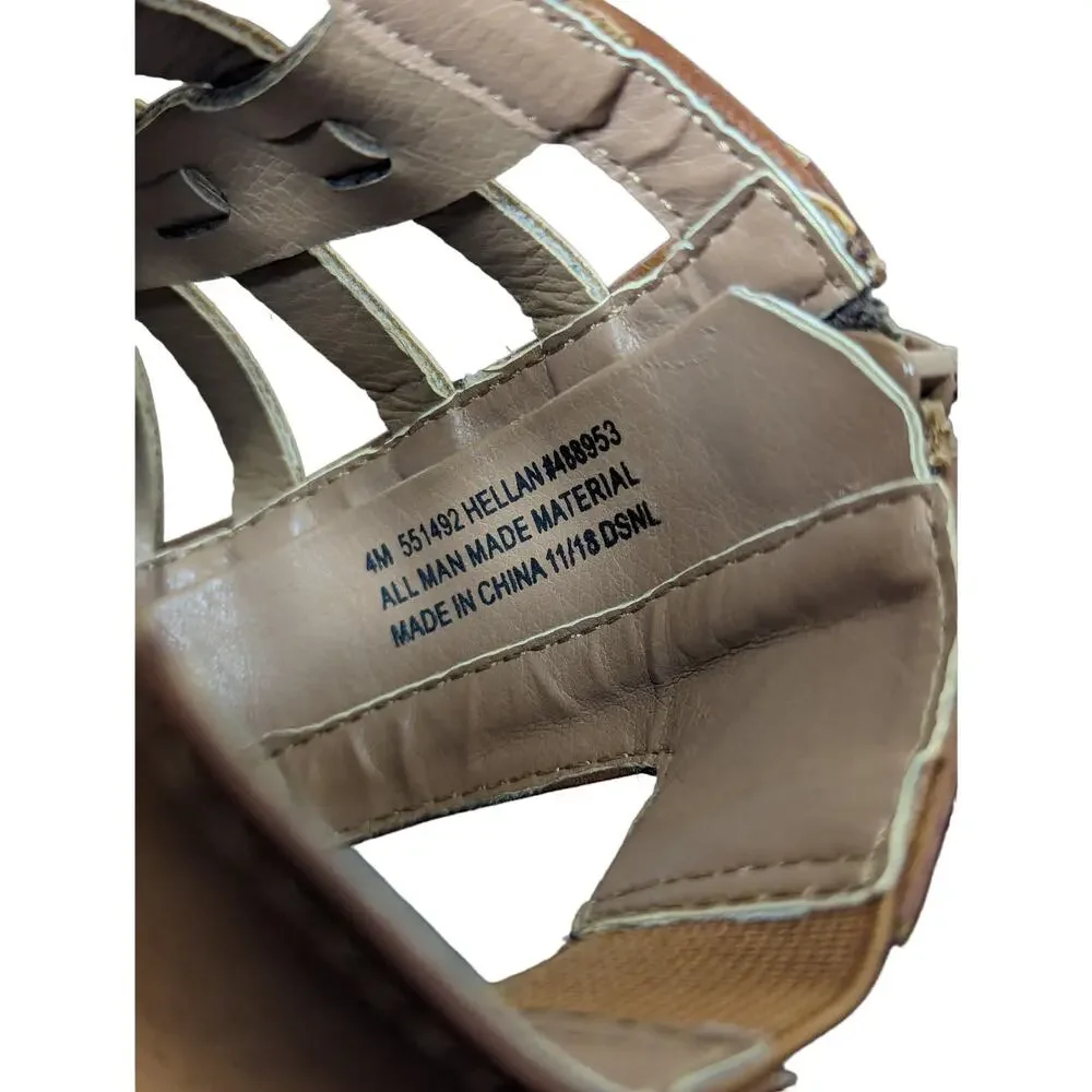 Cupcake Couture Girls Brown Gladiator Side Zip Sandals Size 4 1.5in Heel